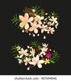 Vector Illustration of  floral  bouquet