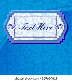 vector illustration of floral card