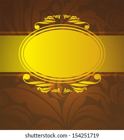 Vector Illustration  of  floral card background