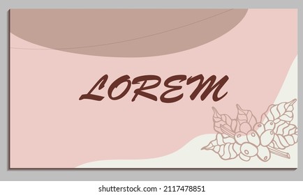 
 Vector illustration floral concept for website banner, presentation template, cover and buisiness card design, marketing material Nature background.