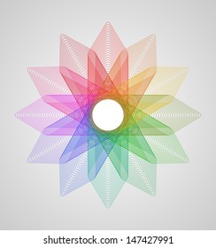 Ilustración vectorial del elemento de diseño floral