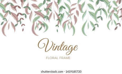 Vector illustration of a floral design in spring for Wedding, anniversary, birthday and party.