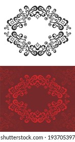 Vector illustration of floral frame