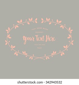 Vector illustration of floral Frame.