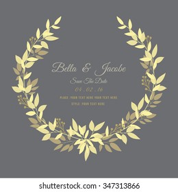 Vector illustration of floral Frame.
