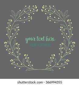 Vector illustration of floral Frame.