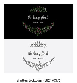 Vector illustration of floral Frame.