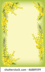 vector illustration of floral frame