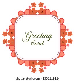 Vector illustration floral frames blooms for invitation of greeting card hand drawn