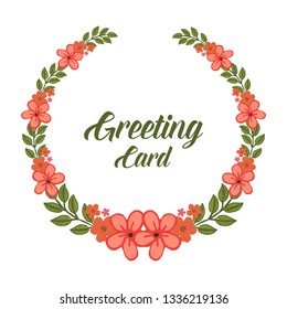 Vector illustration floral frames blooms for invitation of greeting card hand drawn