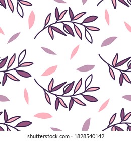 Vector illustration of floral. Leaves pattern good for fabric, textile, fashion prints