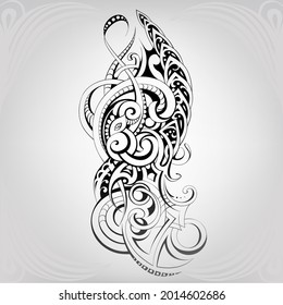 Vector illustration of a floral ornament