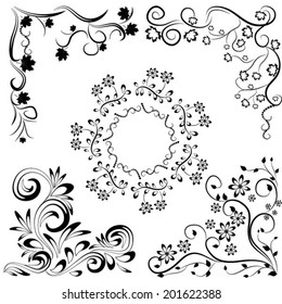 vector illustration of floral ornament