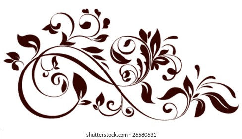 vector illustration of floral ornament