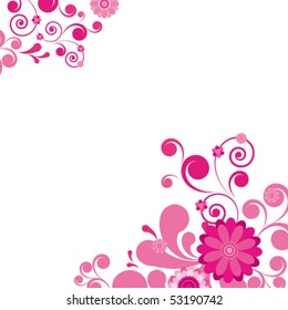 Vector. illustration of floral ornament.