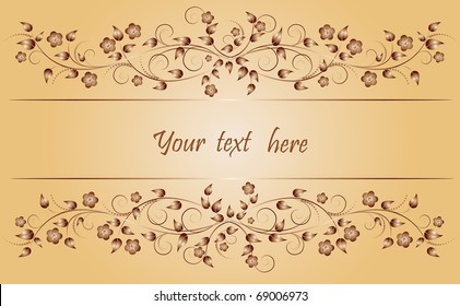 Vector illustration of floral ornament.