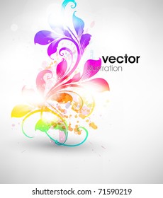 vector illustration of floral ornament