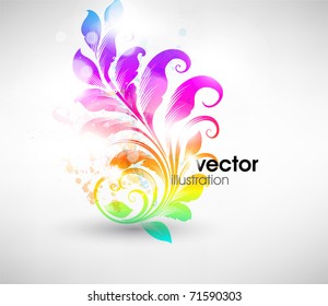 vector illustration of floral ornament