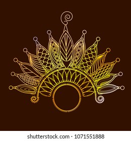 Vector illustration of a floral ornament background abstraction.