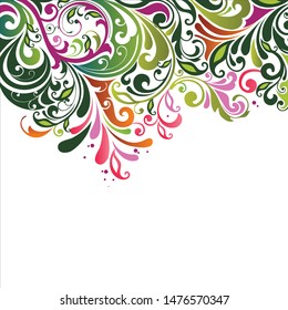 vector illustration of floral ornament background, EPS 10