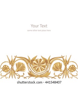 Vector illustration of floral ornament background with copy space
