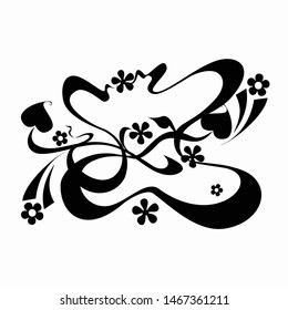 vector illustration floral ornament for design elements, EPS 10