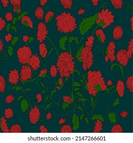 Vektorgrafik von floralem Muster-Hintergrund für die Textilindustrie. 