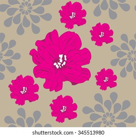 vector illustration of a floral pattern background