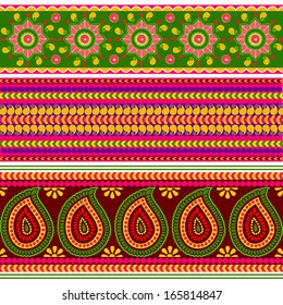 vector illustration of floral pattern border