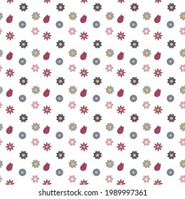 Vector illustration. Floral pattern. Can be used to create packaging, clothing prints, etc.