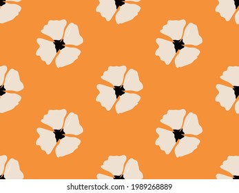 Vector illustration floral pattern design for fabric and other backgrounds.