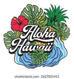 Vector Illustration of Floral with Retro Vector Illustration Available for Tshirt Design