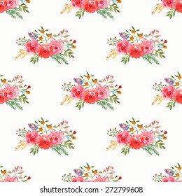 Vector illustration of floral seamless