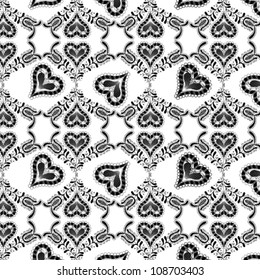 Vector illustration of floral seamless background - pattern for continuous replicate