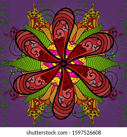 Vector illustration. Floral seamless background for textile or book covers, manufacturing, wallpapers, print, gift wrap and scrapbooking. Simple cute pattern in small-scale flowers.