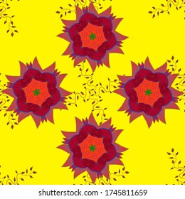 Ilustración vectorial. Fondo floral sin fisuras para cubiertas textiles o de libros, fabricación, papel pintado, papel impreso, envoltura de regalo y scrapbooking. Simple y lindo patrón en flores de pequeña escala.