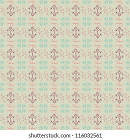 vector illustration floral seamless pattern