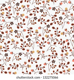 Vector Illustration. Floral seamless pattern.