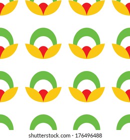 Vector illustration of a floral  seamless pattern