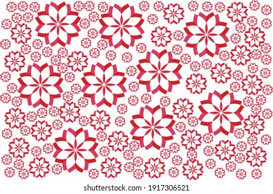 Vector illustration of floral seamless pattern background template
