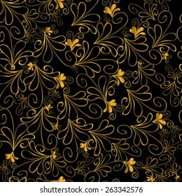 Vector illustration. Floral seamless pattern background.