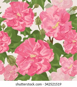 Vector Illustration of floral seamless pattern