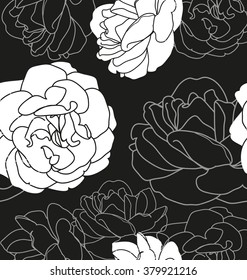 Vector Illustration of  floral seamless pattern