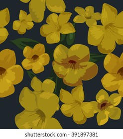 Vector Illustration of  floral seamless pattern