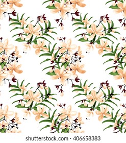 Vector Illustration of  floral seamless pattern