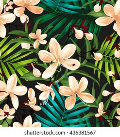 Vector Illustration of  floral seamless pattern