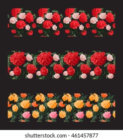 Vector Illustration of floral seamless pattern