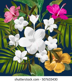 Vector Illustration of  floral seamless pattern