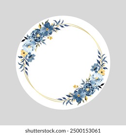 Vector illustration of floral tags. Floral circle. Baat Pakki Tag. Thank you tags, wedding tags, birthday tags, label, printable. 