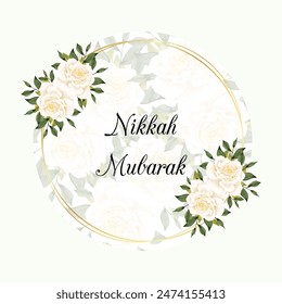 Vector illustration of floral tags. Date fixed Tag. Thank you tags, wedding tags, birthday and Nikah tags, label printable.